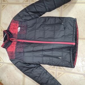 Black and Red Puffer Jacket